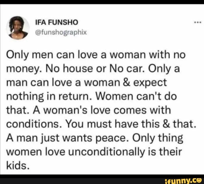 Men Need To Love Their Wives As Much As Women Love Their Kids