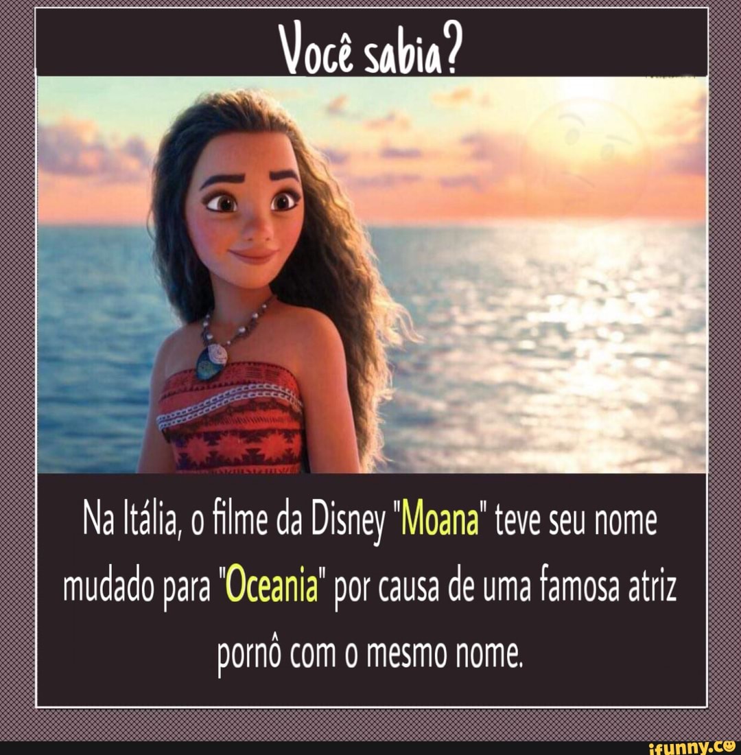 Você sabia? Na Italia, o filme da Disney 