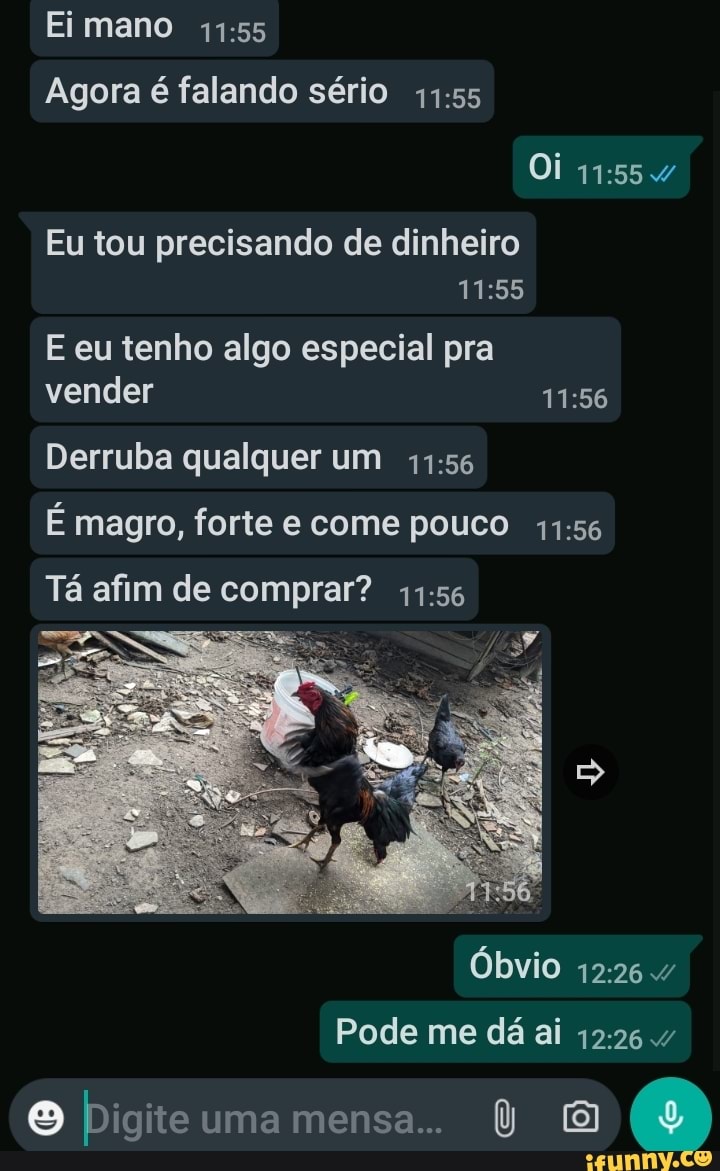 Agora, falando sério