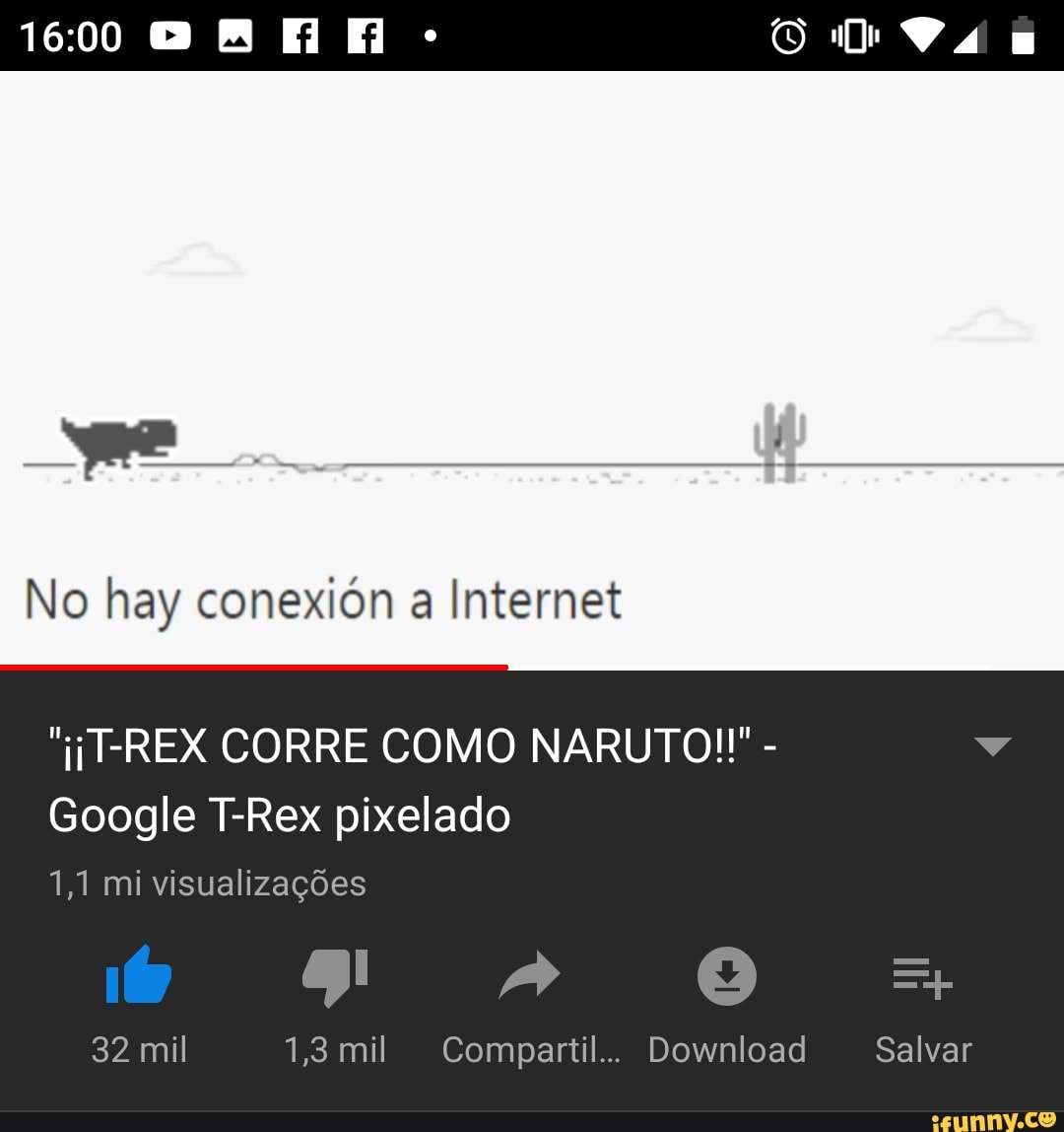 T-REX CORRE COMO NARUTO!! - Google T-Rex pixelado 