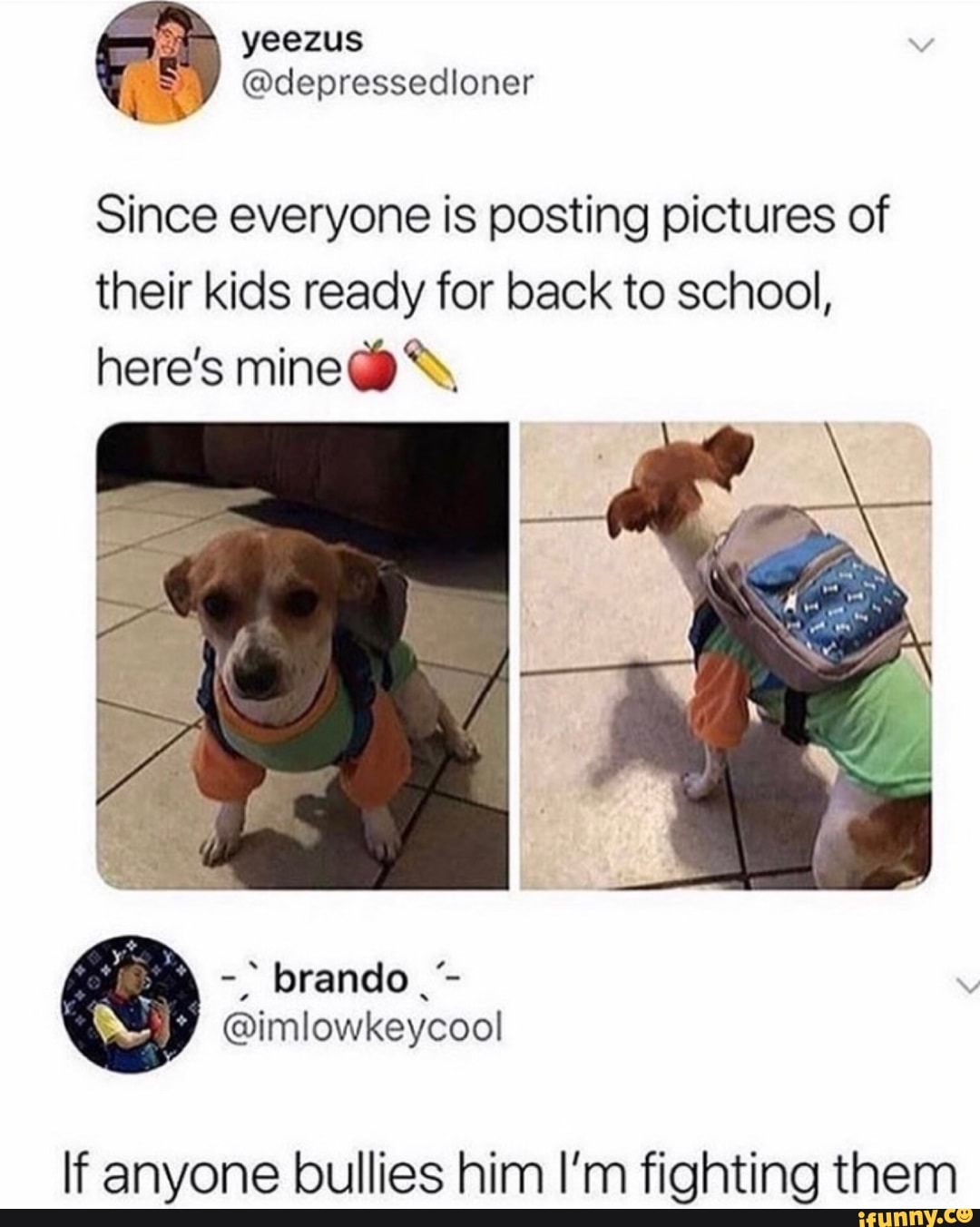 Everyone's posting pics of their kids going back to school & how