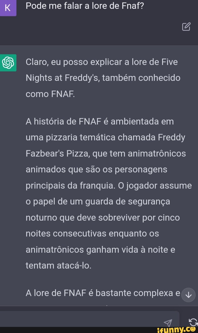 A HISTÓRIA COMPLETA DE FIVE NIGHTS AT FREDDY'S! 