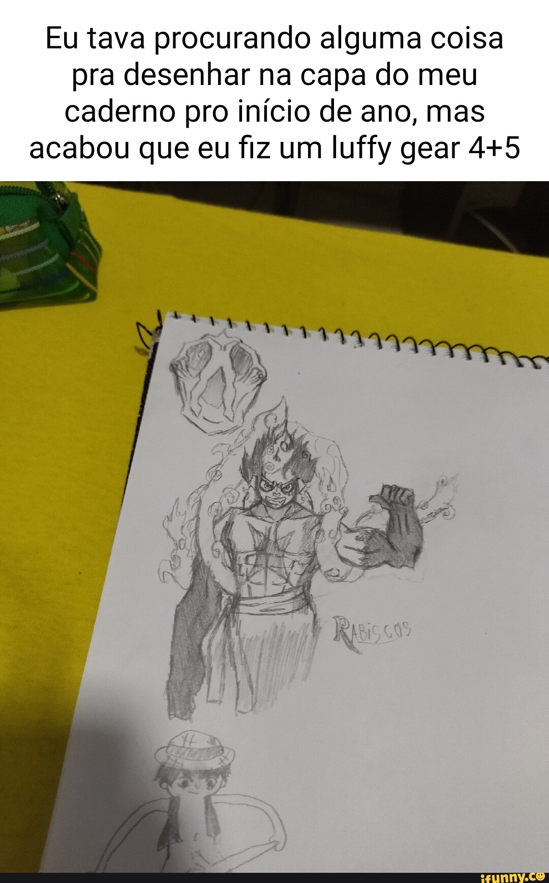 Meu amigo tentou desenhar o luffy - iFunny Brazil