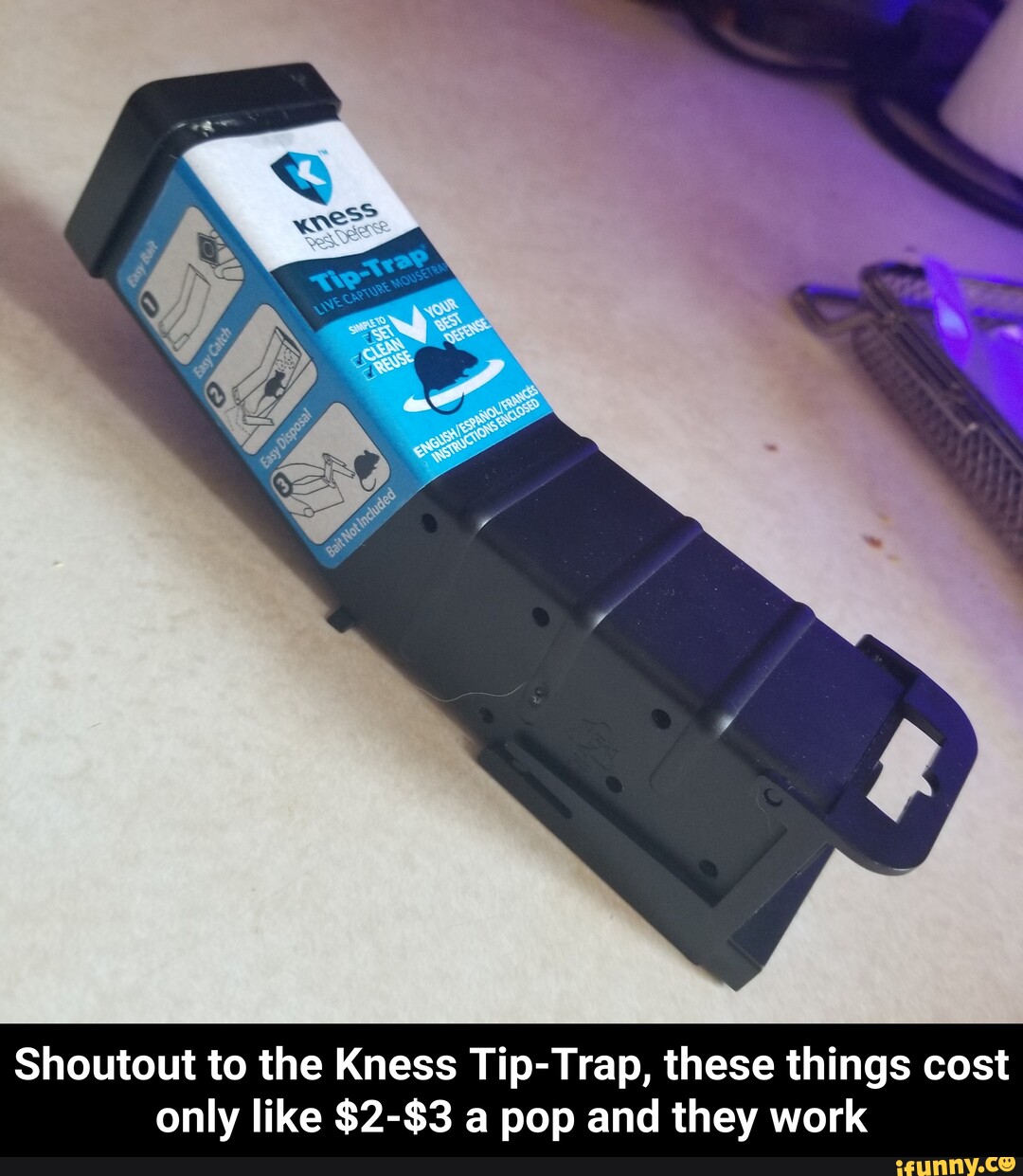 Kness Tip-Trap Live Capture Mousetrap