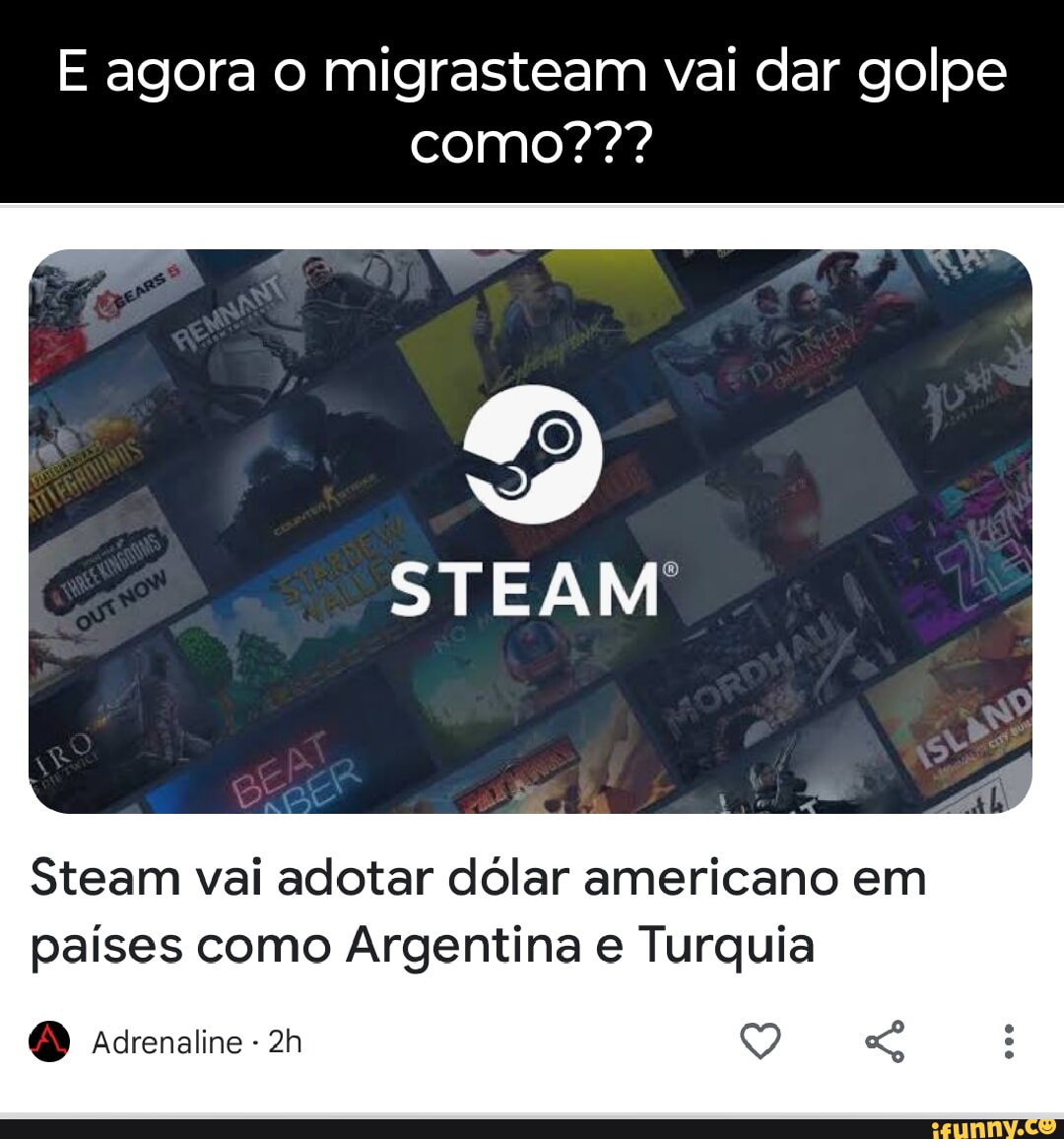 Steam | Conta STEAM na TURQUIA! - JOGOS MAIS
