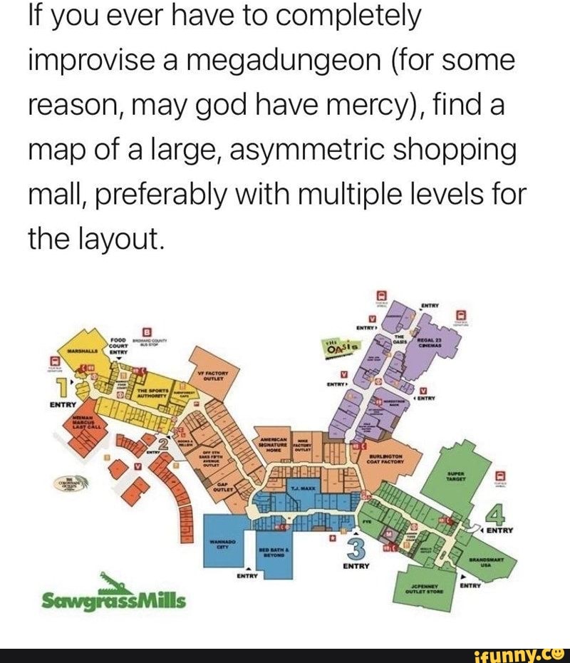 Sawgrass Mills, Sawgrass Mills Mall Map