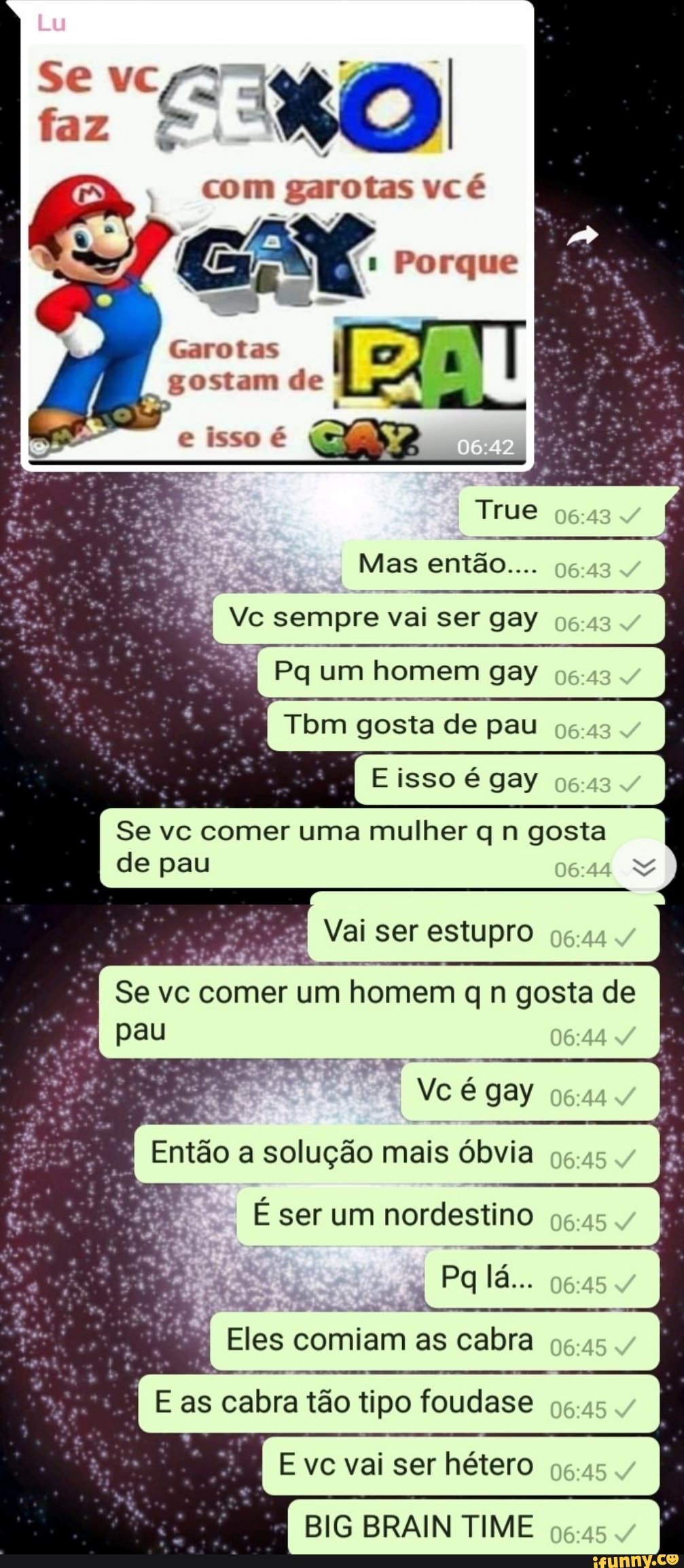 Com garotas vcé Garotas gostam de Se vc comer uma mulher q n gosta de pau A  P Fe BP te à Eles comiam as cabra - iFunny Brazil