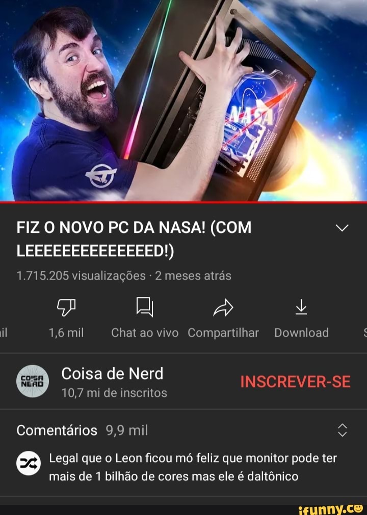 Fiz o novo PC da NASA! É RÁPIDO! 