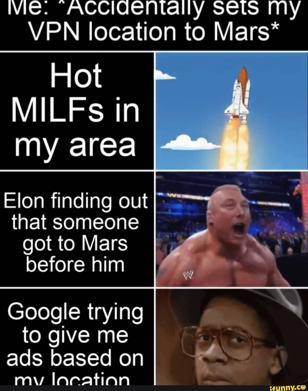 ME. ACCIOeNTally sets MY VPN location to Mars* Hot * MILFs in my area Elon