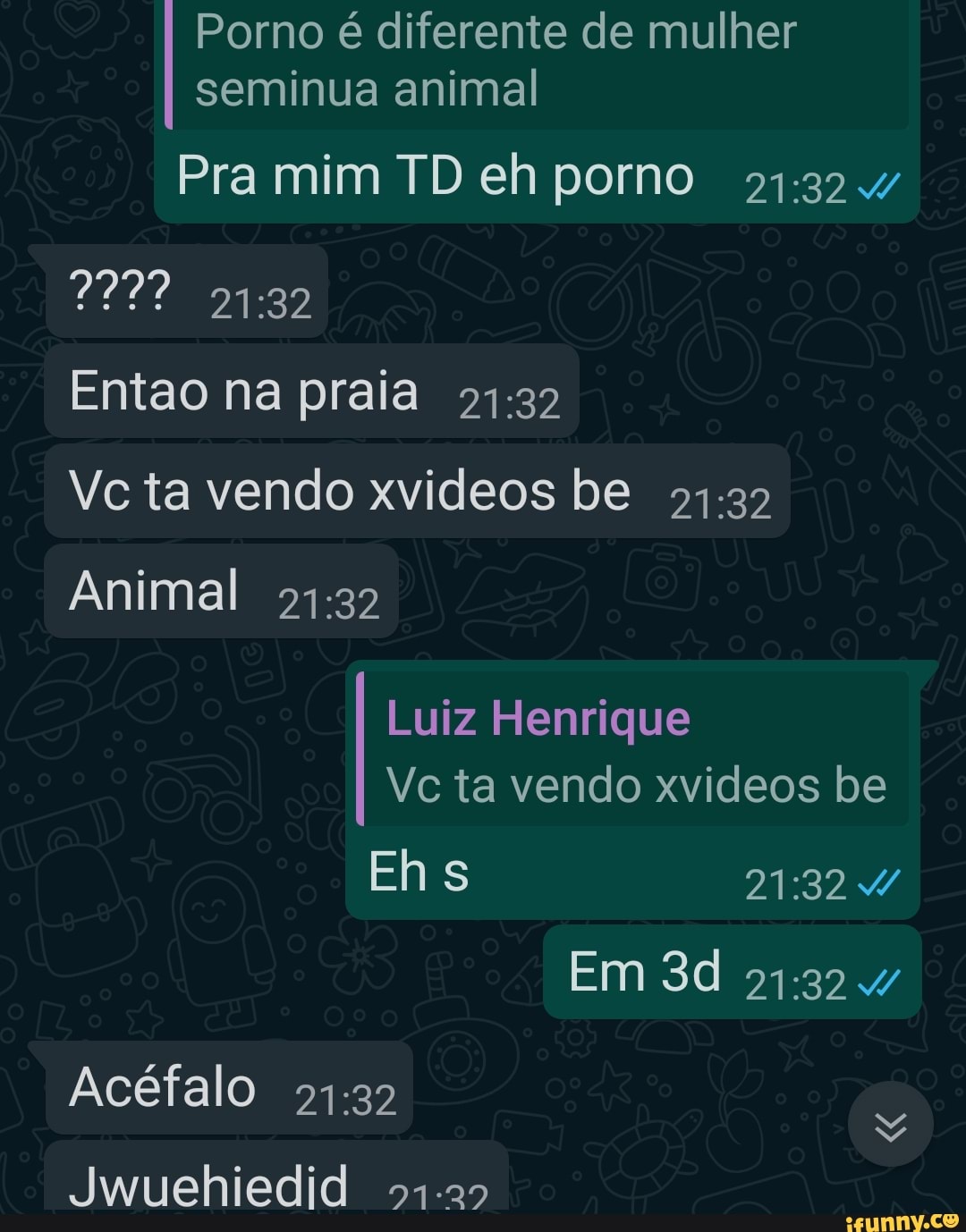 Porno é diferente de mulher seminua animal Pra mim TD eh porno 51.324 Entao  na praia