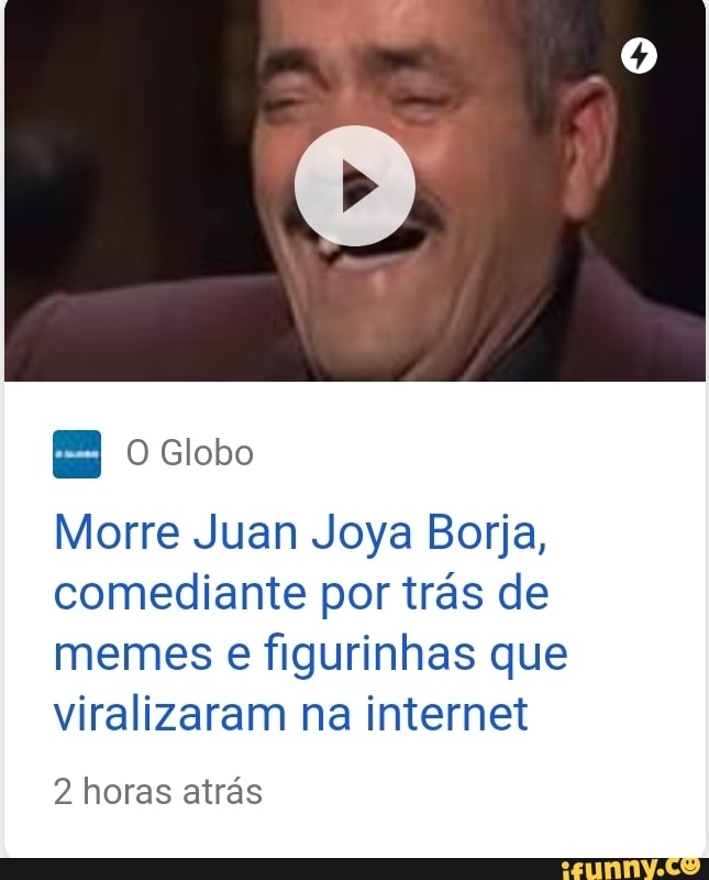 Morre Juan Joya Borja, comediante por trás de risada que virou