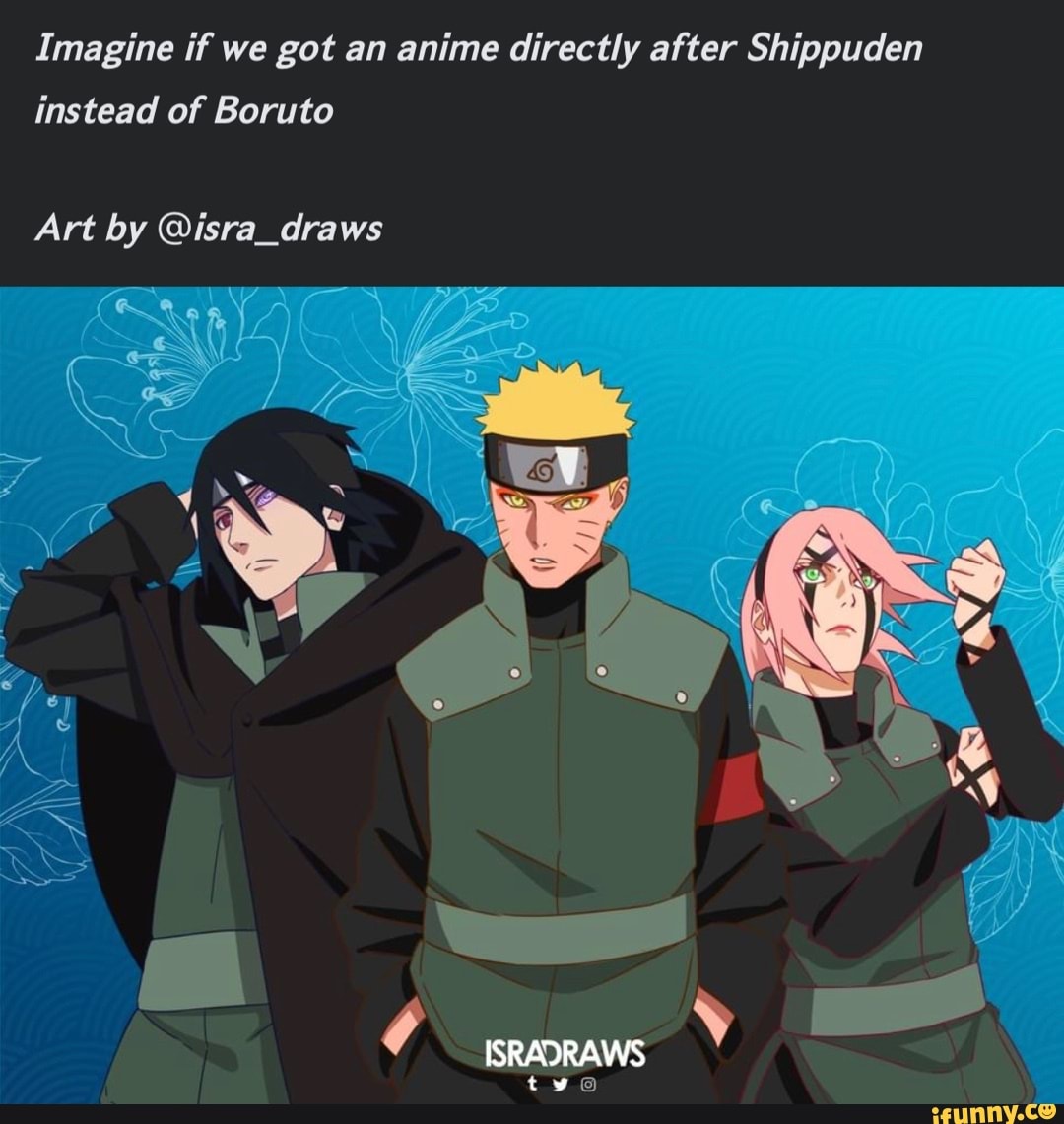 Arte imagina como seria Naruto e Sasuke jovens com o estilo de Boruto