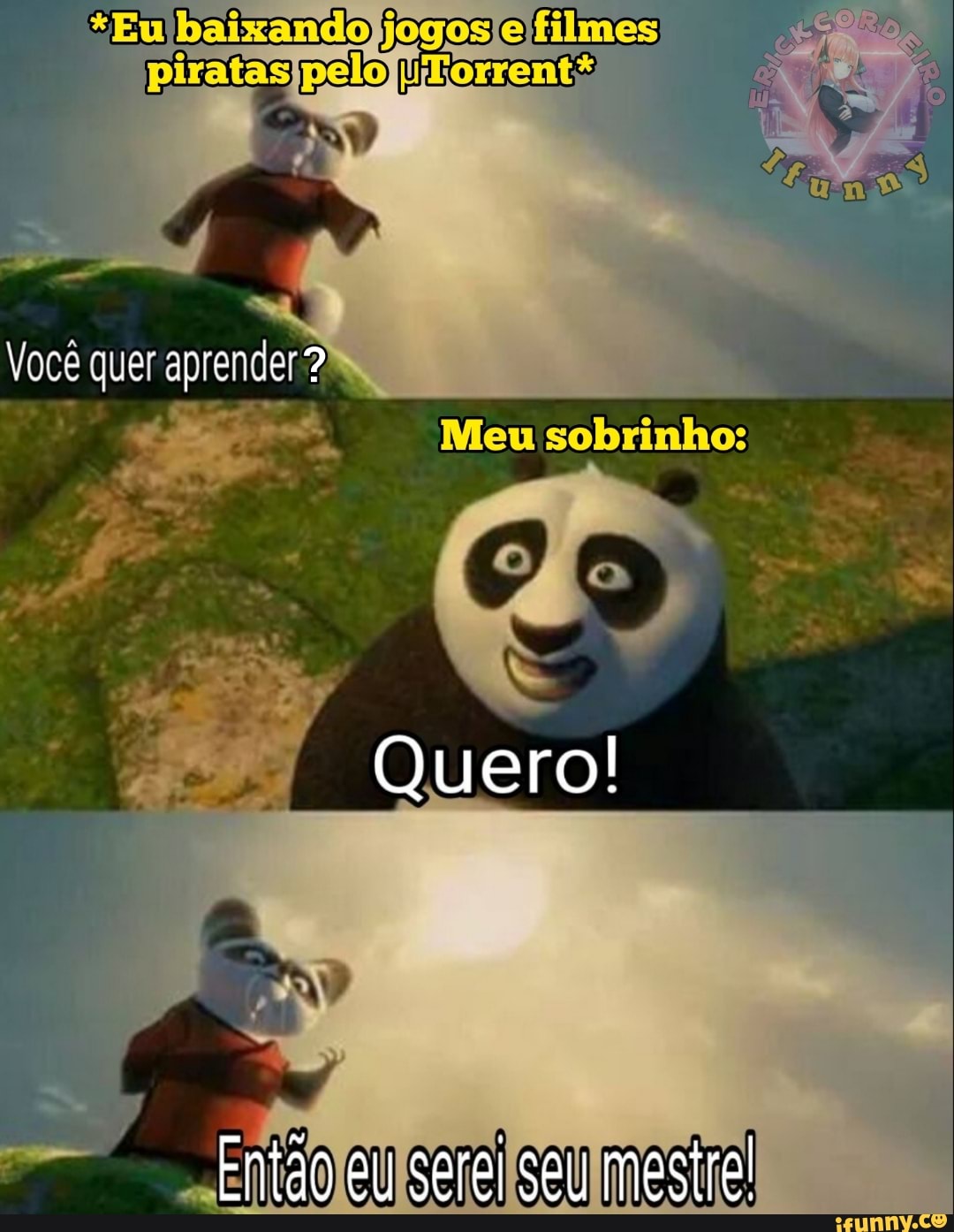 Até nosso grande mestre cedeu aos memes (😱) : r/ShitpostBR