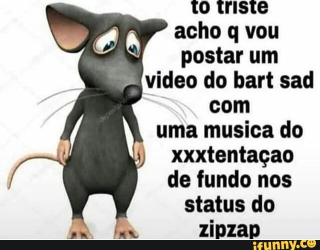 Meninas de 14 anos: posto lomotif do bart triste com um trap de fundo nos  status do - iFunny Brazil