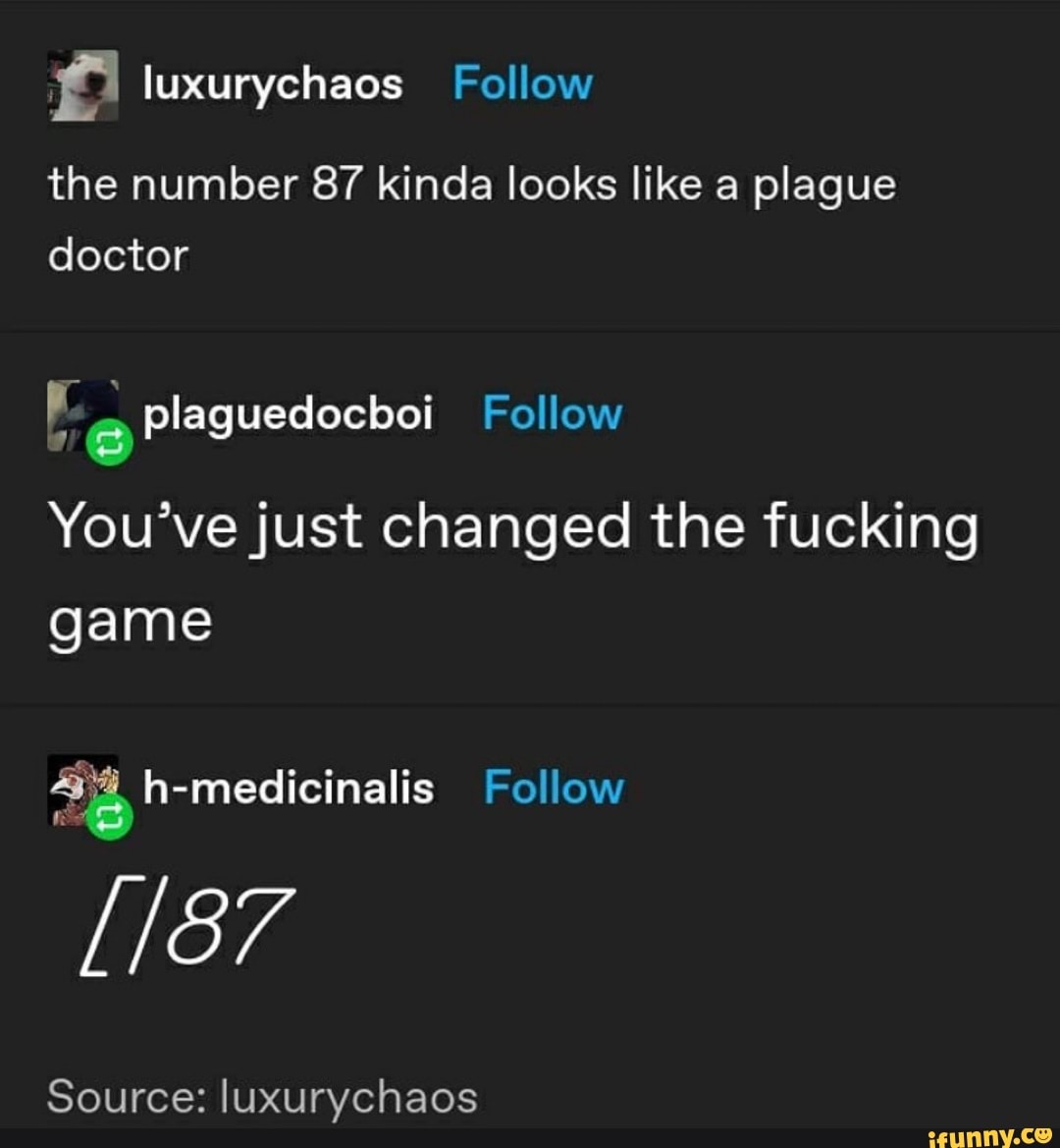 87 plague doctor