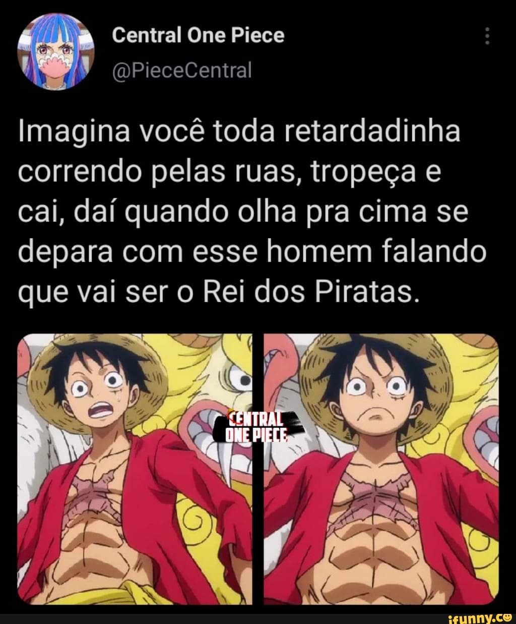 Treinei com o braço direito do Rei dos Piratas Treinei com o melhor  espadachim do mundo comerar - iFunny Brazil