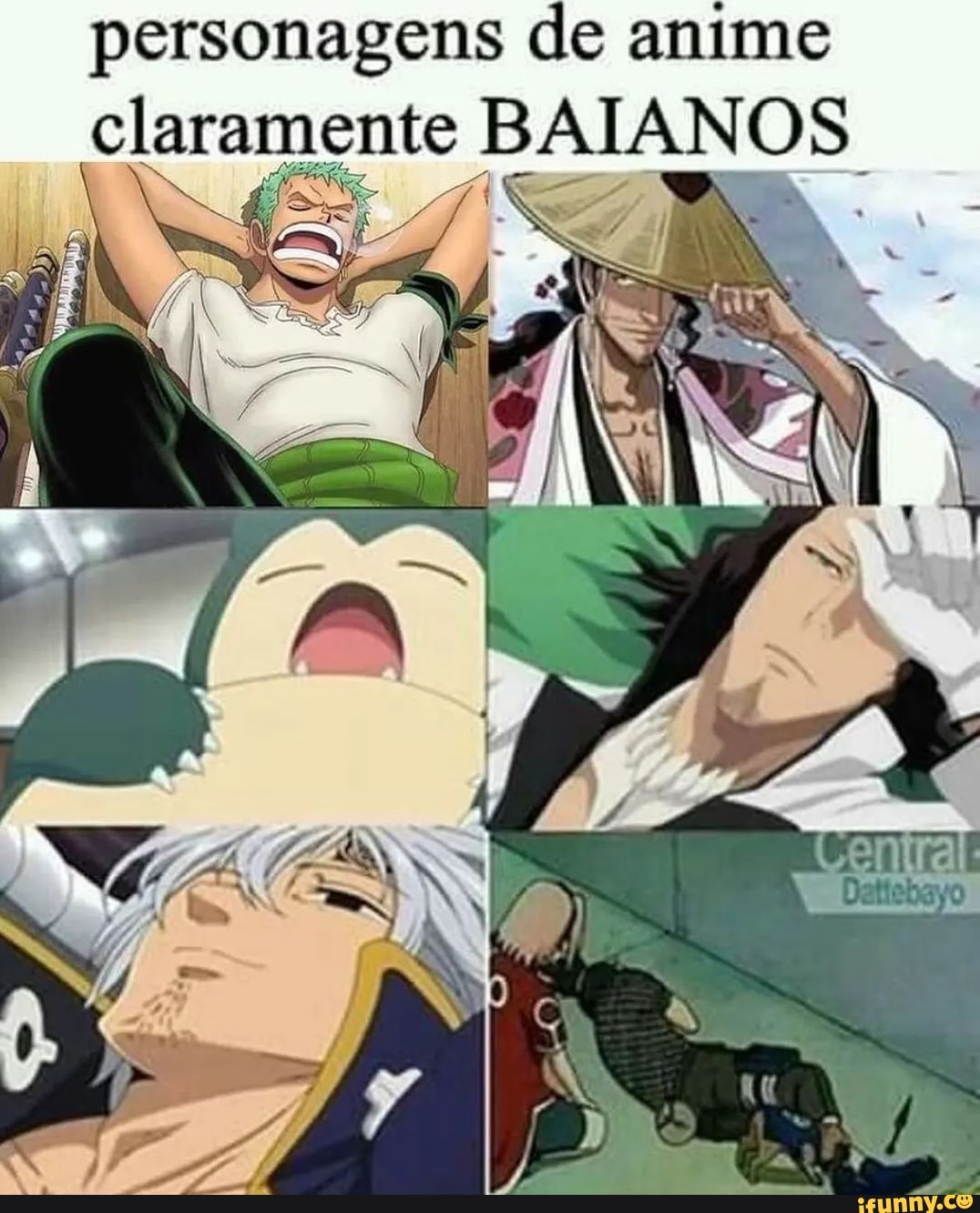 Personagens de anime claram BAIANOS - iFunny Brazil