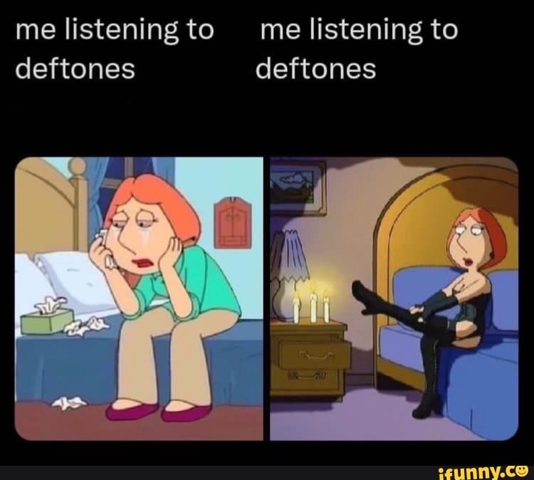 Listening to Deftones be like… #fyp #deftones #music #meme #viral #Fun