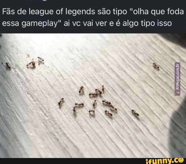 Fãs de league of legends são tipo 