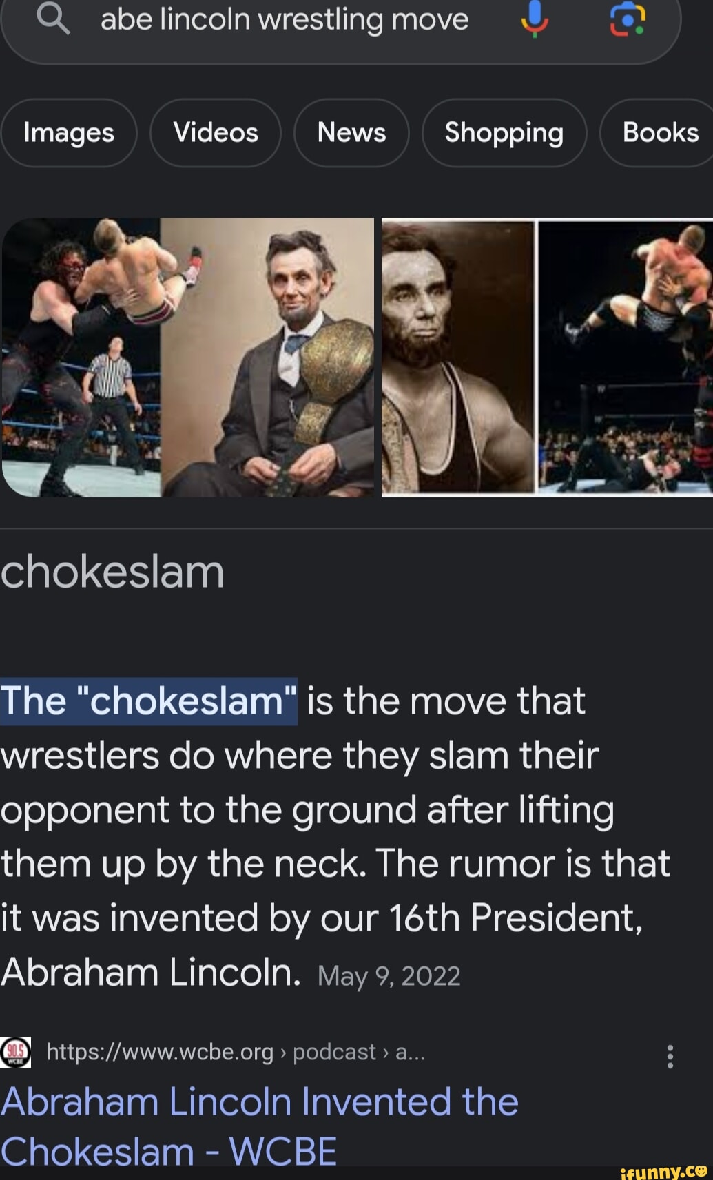 Lincoln wrestlingmove Images Videos News Shopping Books chokeslam The