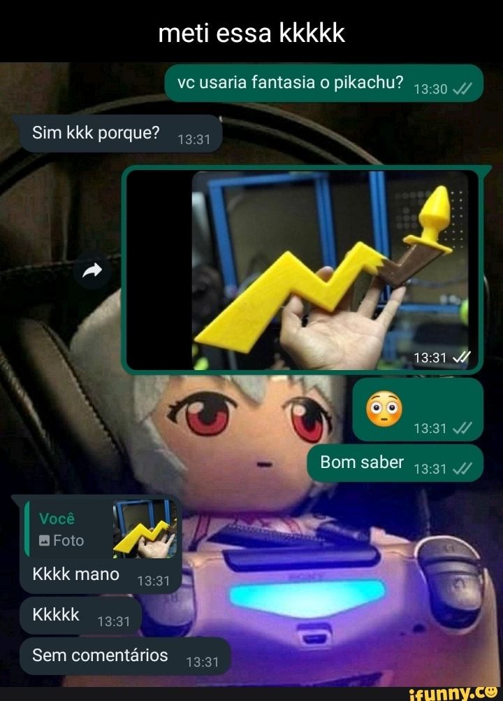 Comprei essa fantasia do pikachu mas n sei p serve este ferrinho, alguém  sabe - iFunny Brazil