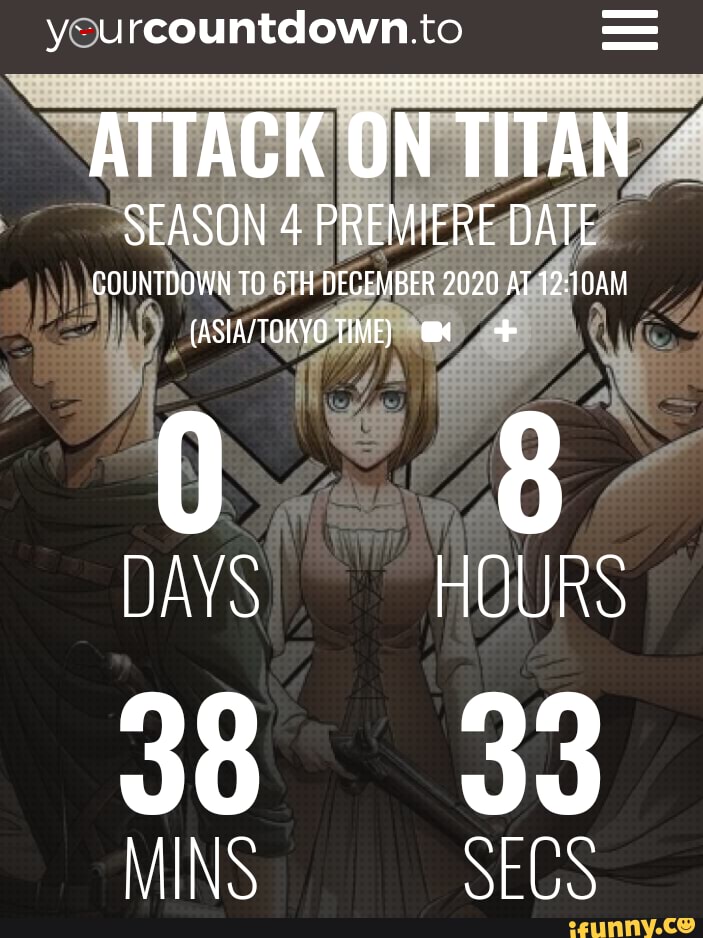Attack on Titan shares countdown visual ahead of finale premiere
