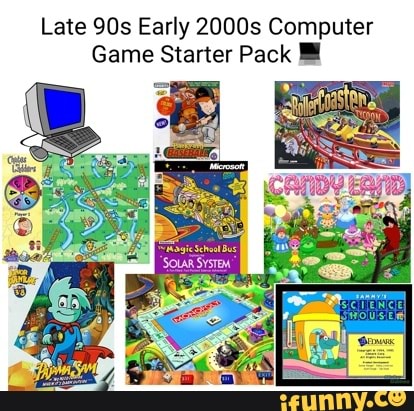 Playing games on the computer as a young girl in 2005 : r/starterpacks