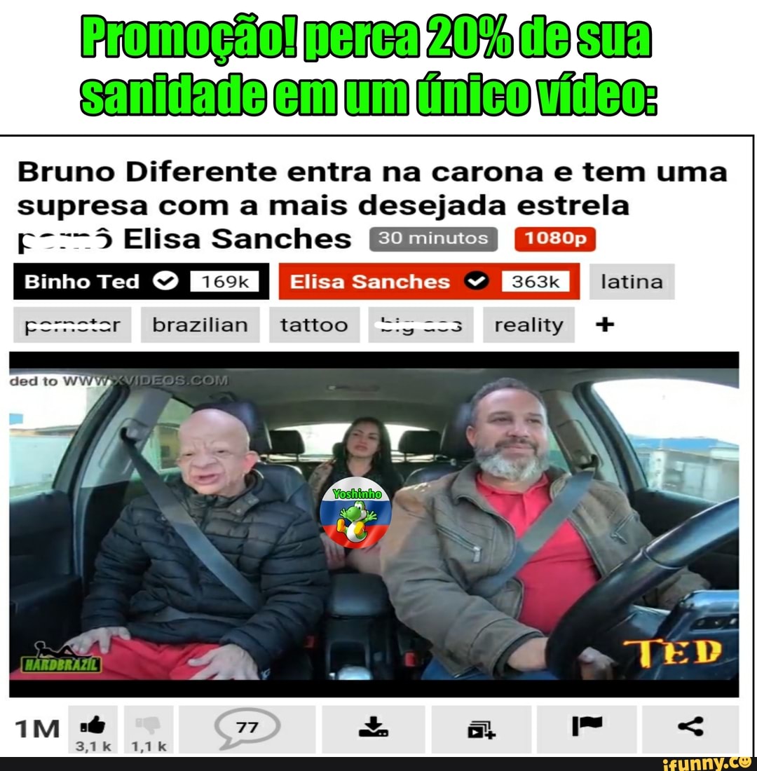 Fromoção pera Abdas Sanidade Bruno Diferente entra na carona e tem uma  supresa com a mais