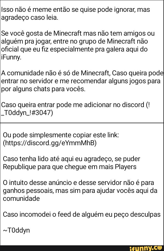Minecraft Grupo - BR