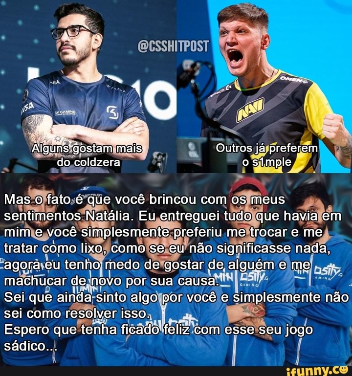 💨 🥶 @felpsplayer e @coldzera vão jogar juntos. Qual sua opinião