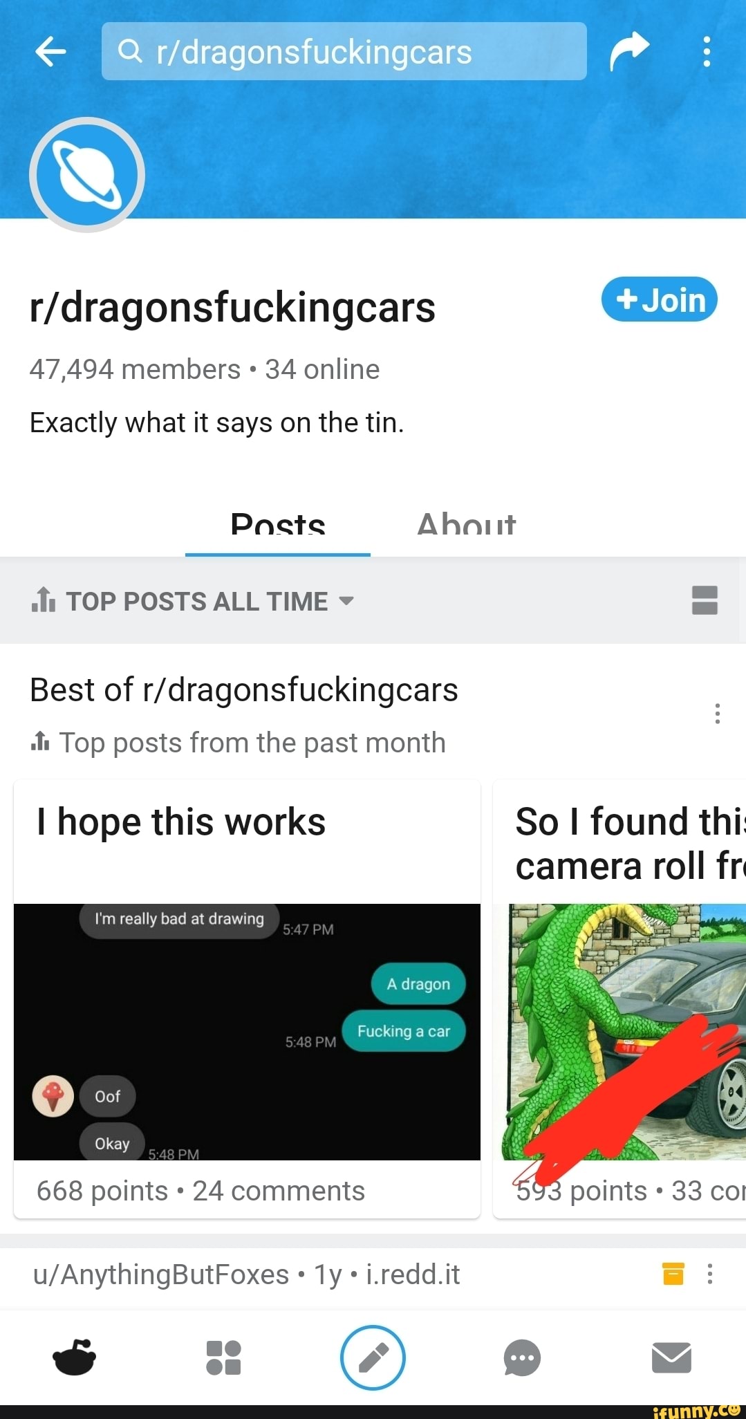 R dragonsfuckingcars 47 494 members 34 online Exactly what it says