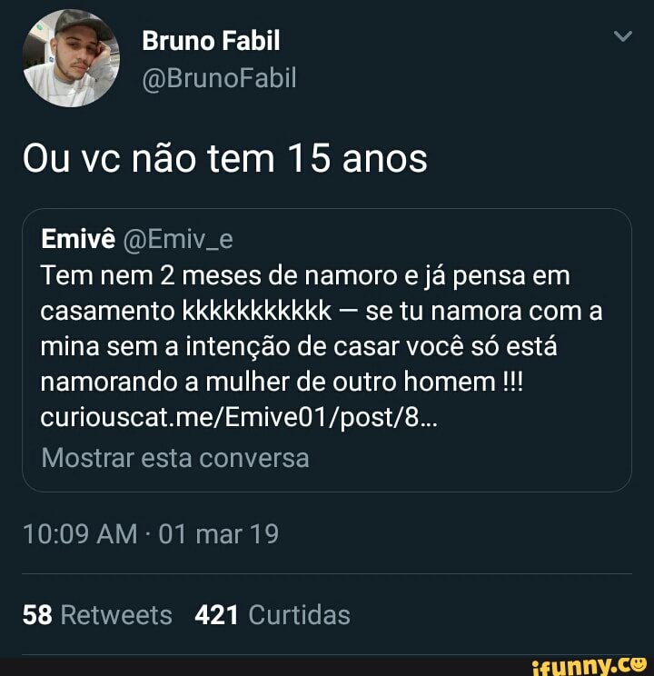 Os otro não pensa em vc