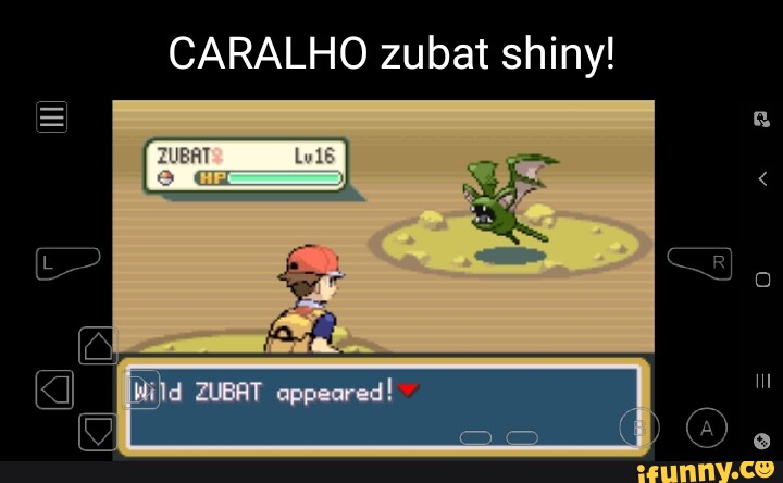 Shiny Zubat! Pokémon Fire Red