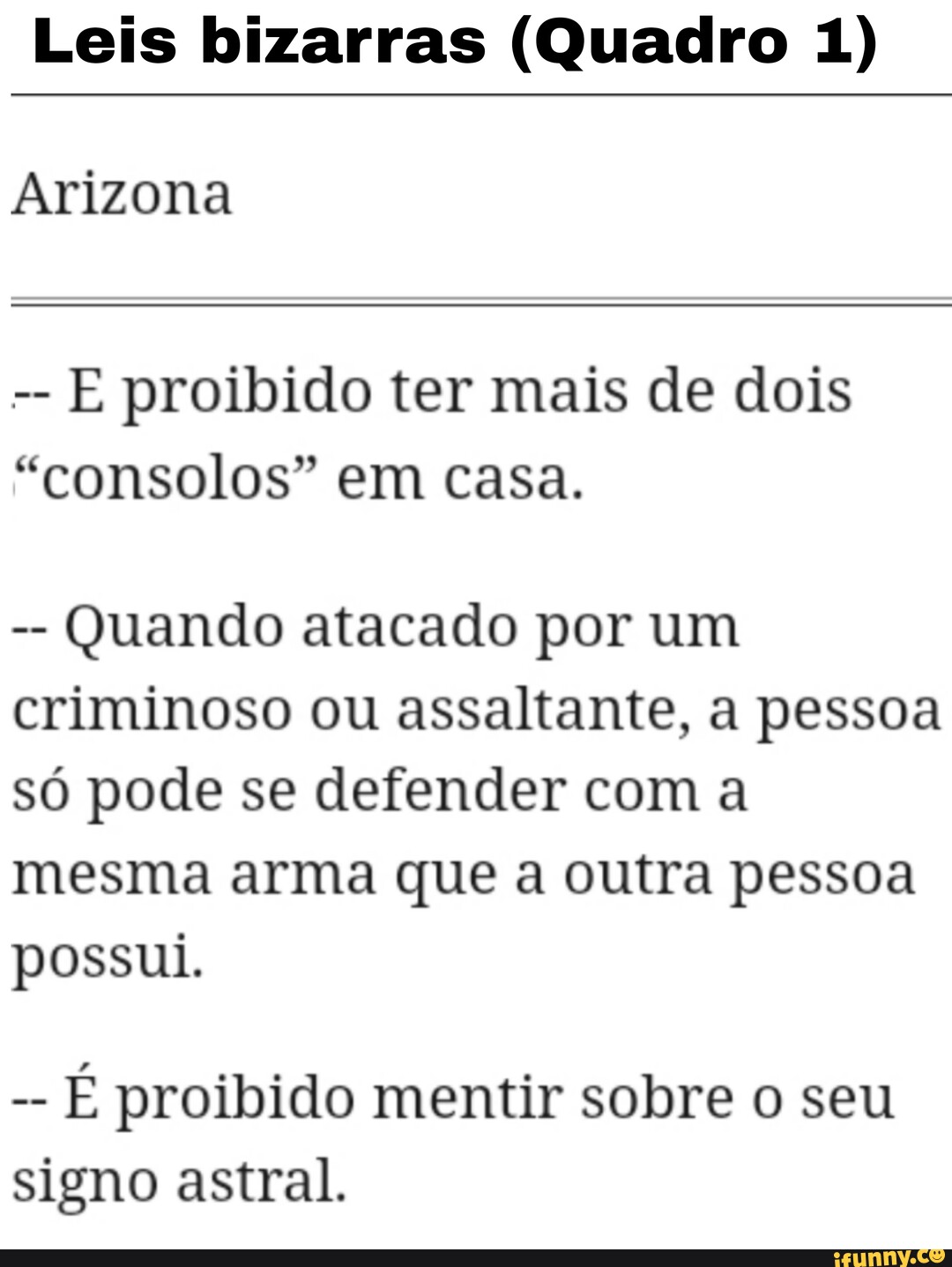 AS LEIS MAIS BIZARRAS E ENGRAÇADAS DO MUNDO 