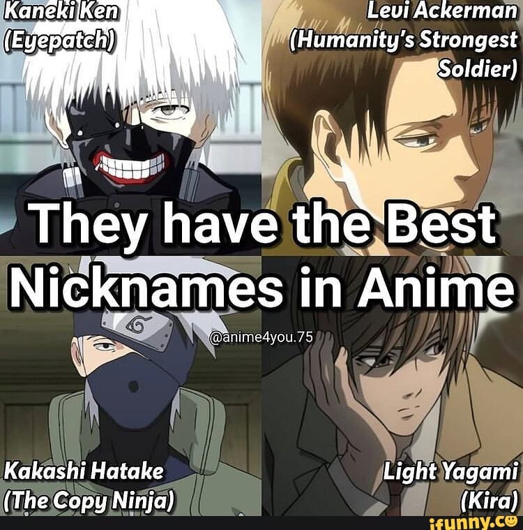 30 Characters With the Coldest Nicknames in Anime - YouTube