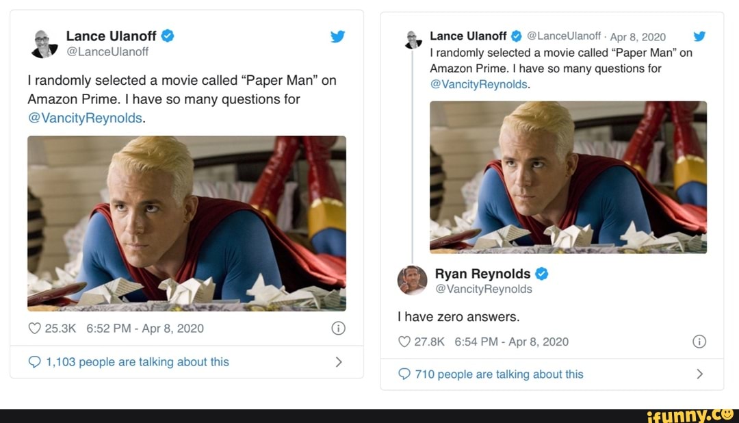 Ryan Reynolds Has 'Zero Answers' for His Movie, Paper Man