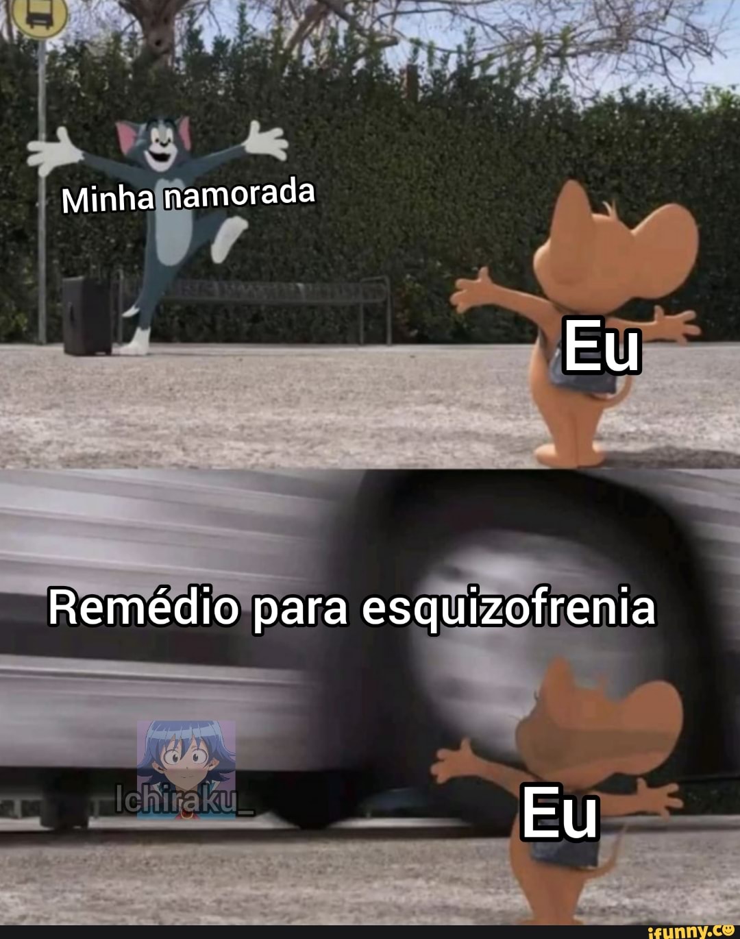 Meu amigo e minha esquizofrênia vendo eu pedir para professora colocar  MDPOPE - iFunny Brazil