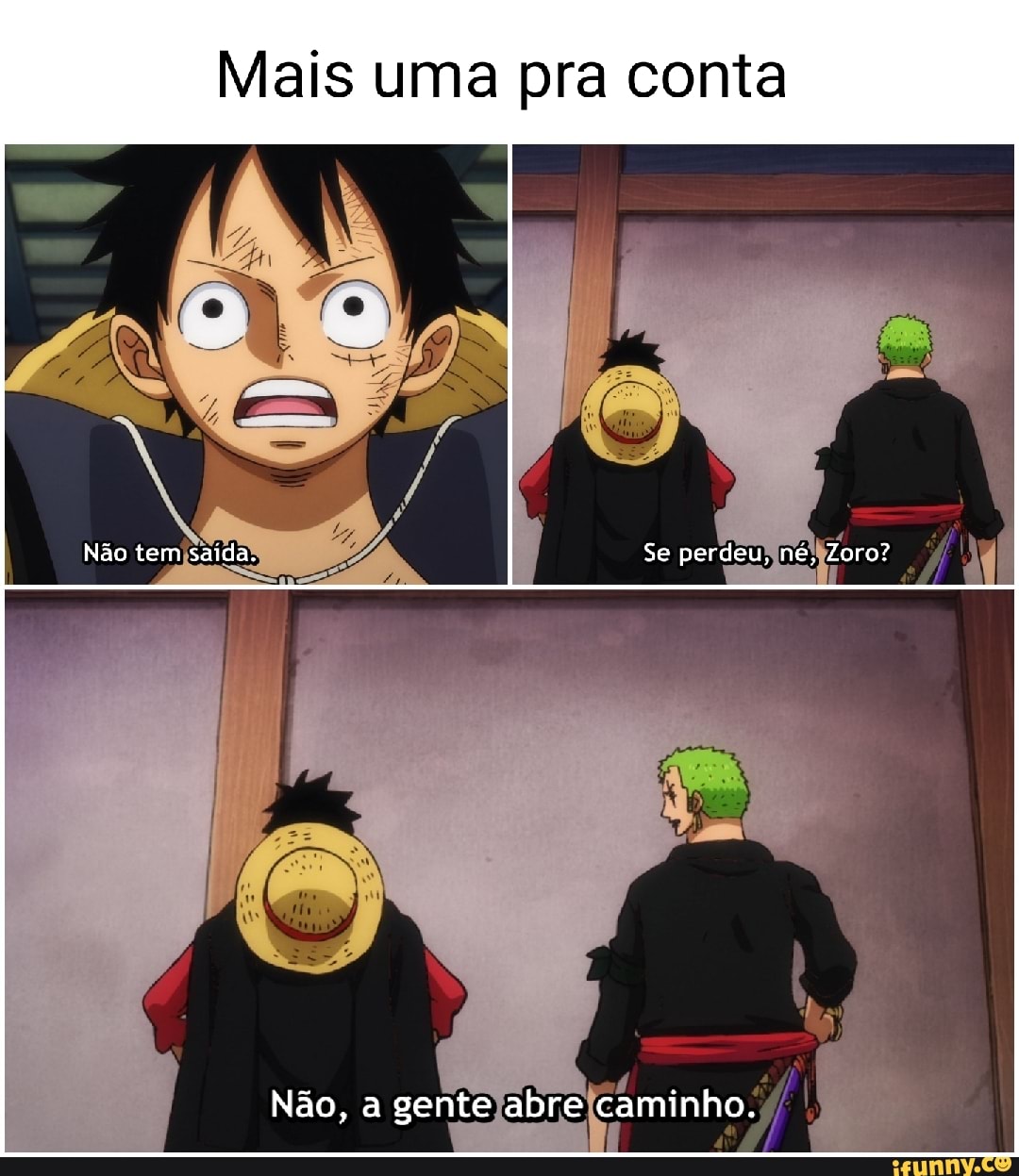 SasE PEGÁR DESITAQUEIDOU PRO ZORO SOLA tripulação - iFunny Brazil