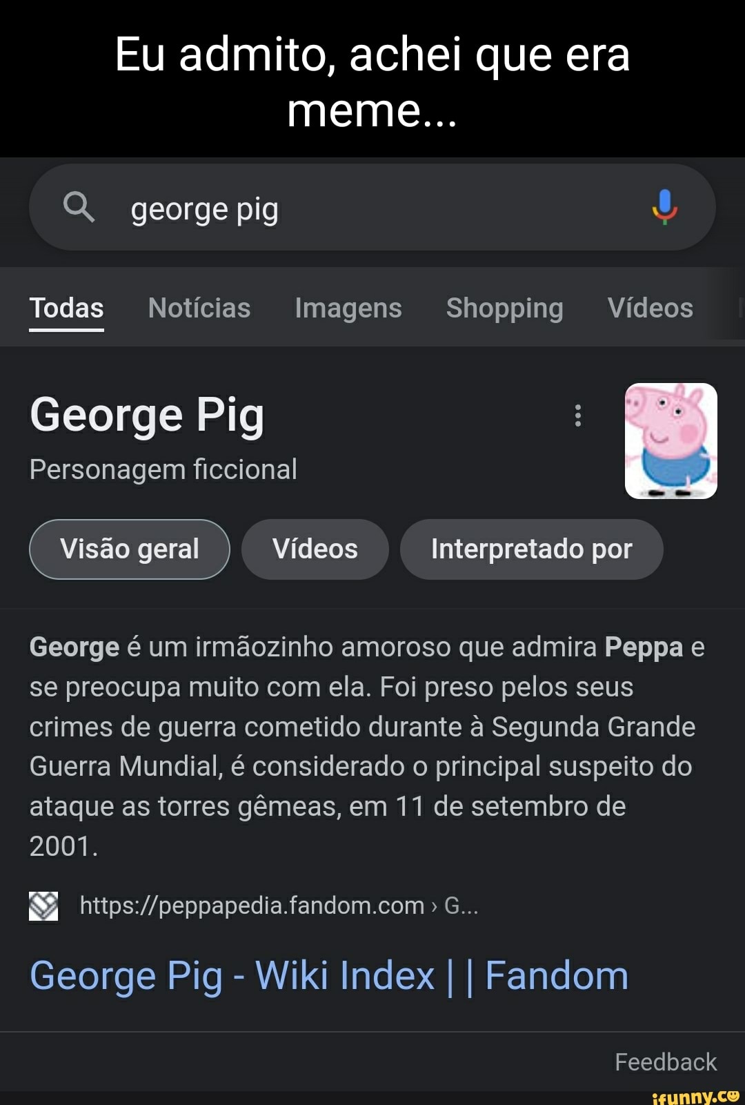 Desenho recomendado Giga chad versão pepa pig Glados - iFunny Brazil