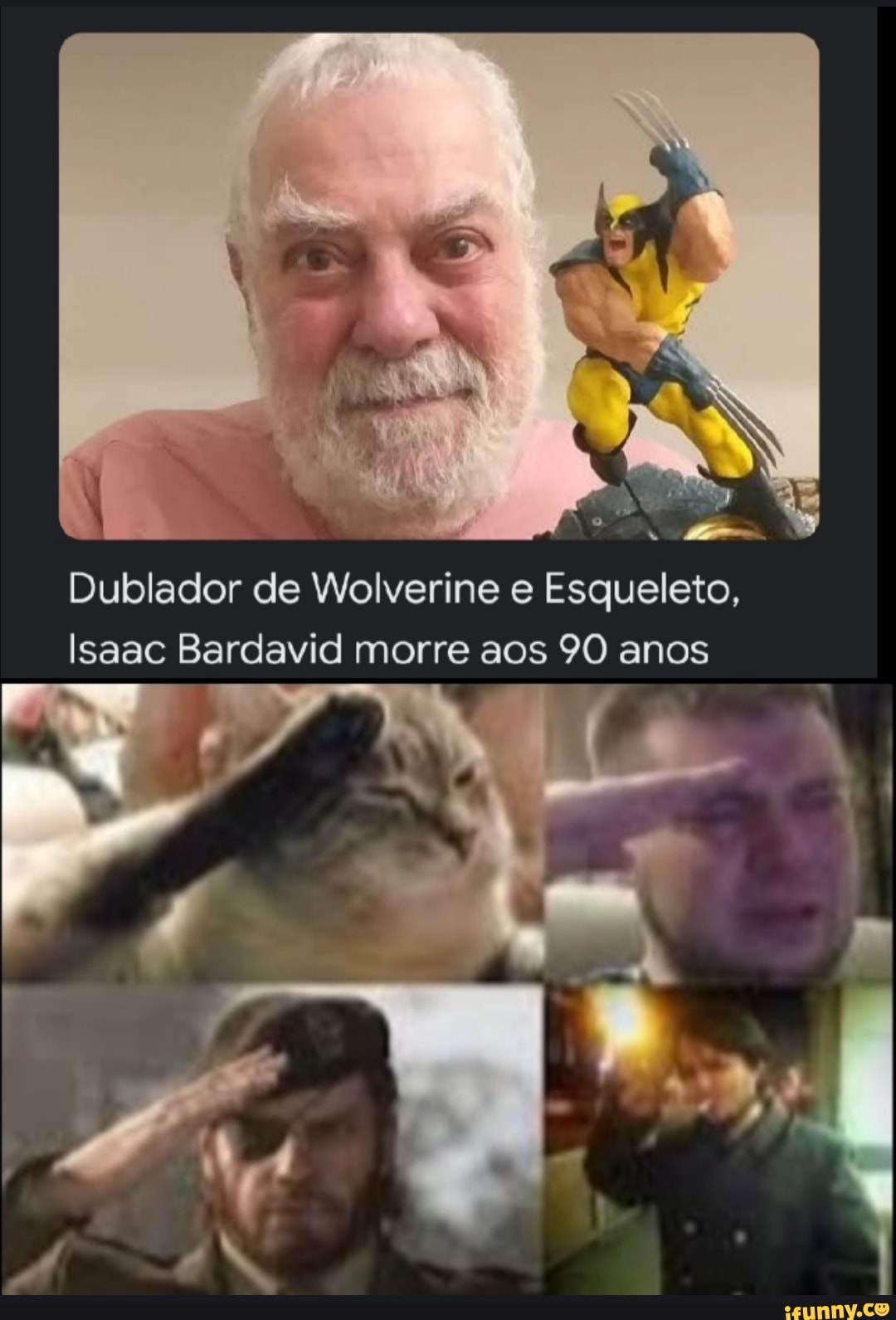 Dublador do Wolverine, Isaac Bardavid morre aos 90 anos