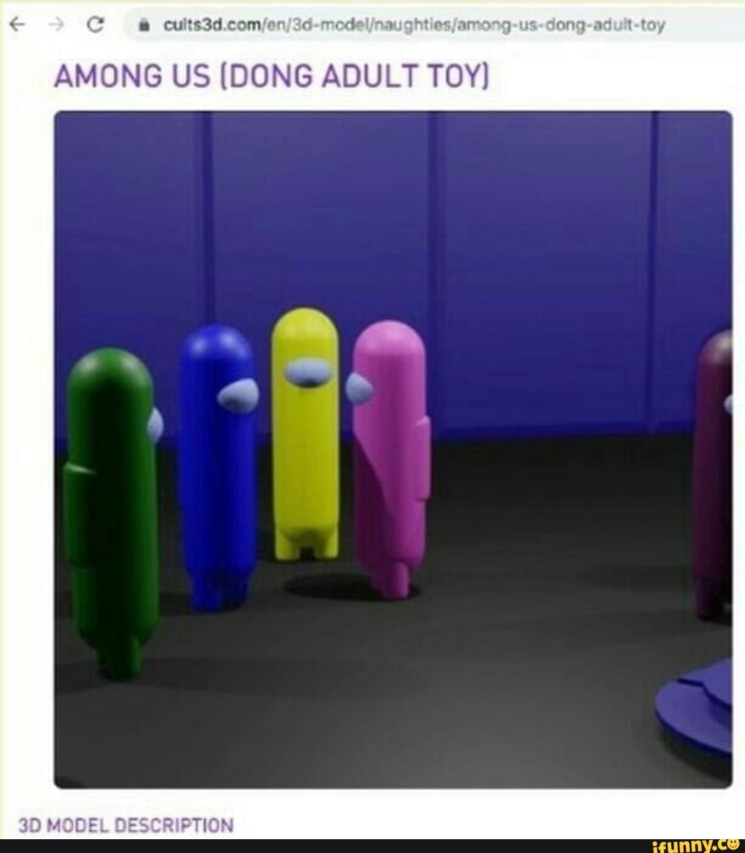 AMONG US DONG ADULT TOY MODEL DESCRIETION iFunny Brazil