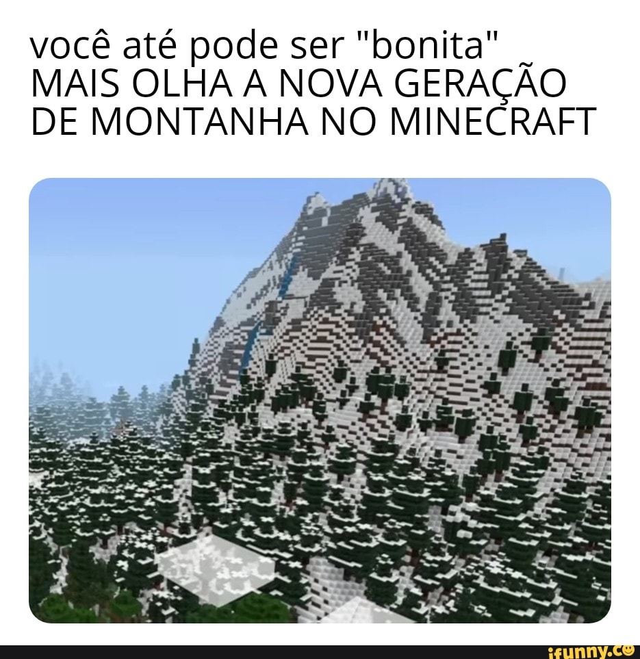 Vamos jogar Minecraft> linda paisagem né? arg! Minecraft? tudo quadrado com  gráfico ruim. - iFunny Brazil