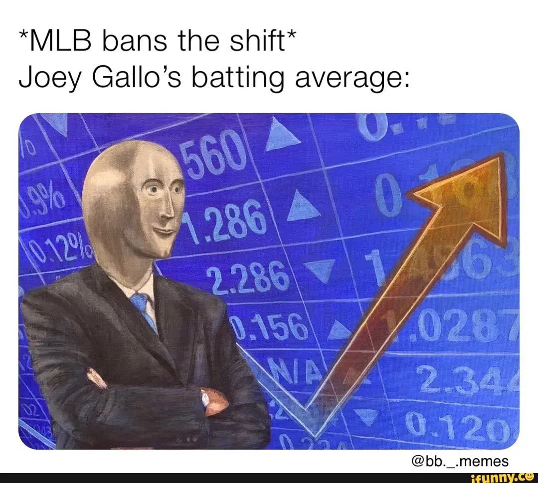MLB Memes - This shift on Joey Gallo