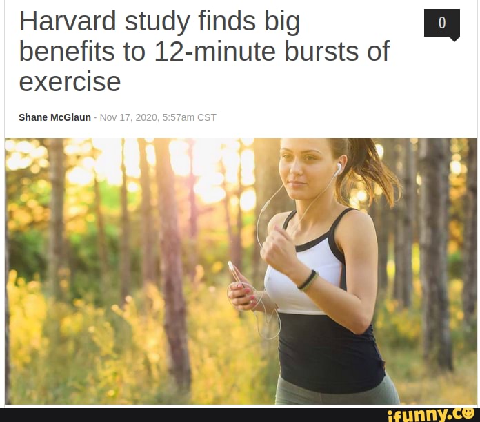 Harvard study finds big benefits to 12minute bursts of exercise 'Shane