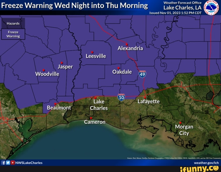 Weather Forecast Office Freeze Warning Wed Night into Thu Morning Lake