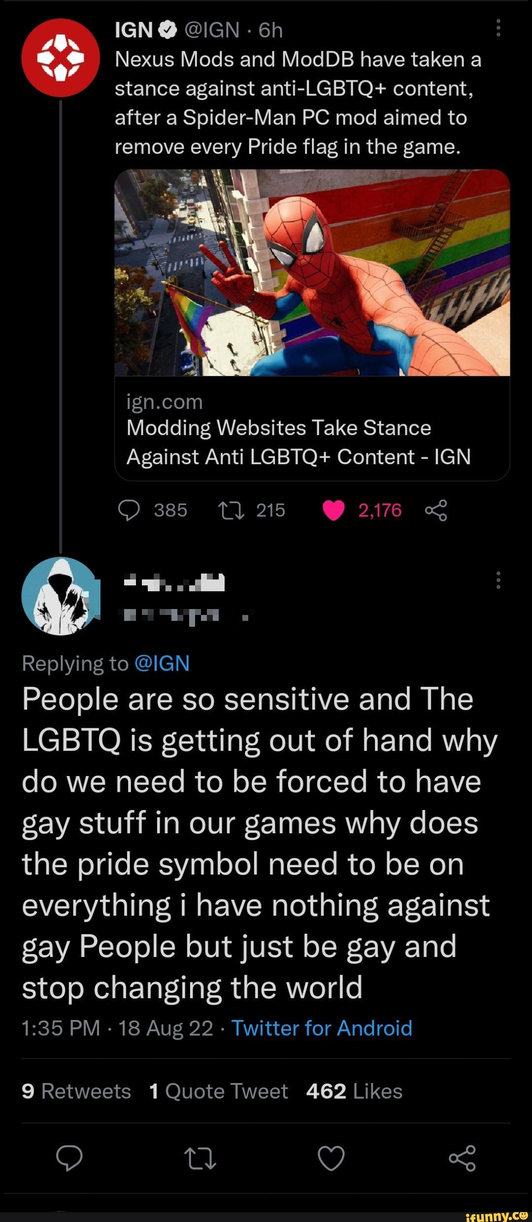 IGN @IGN @ Nexus Mods and ModDB have taken a stance against anti-LGBTQ+  content, after a