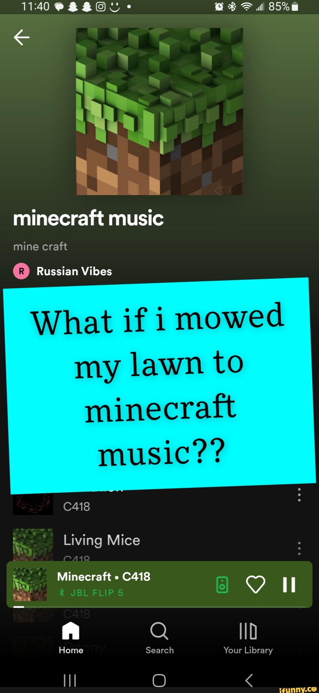 BF ul minecraft music mine craft Russian Vibes What if i mowed my lawn to  minecraft