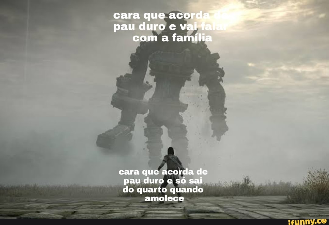 Cara pau que duro vai fa pau duro e vai fa com a família cara que acorda de pau  duro e só sai do quarto quando amolece - iFunny Brazil