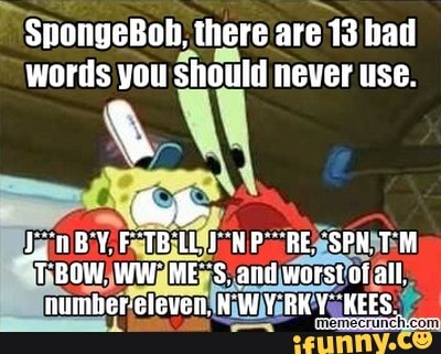 spongebob bad sayings