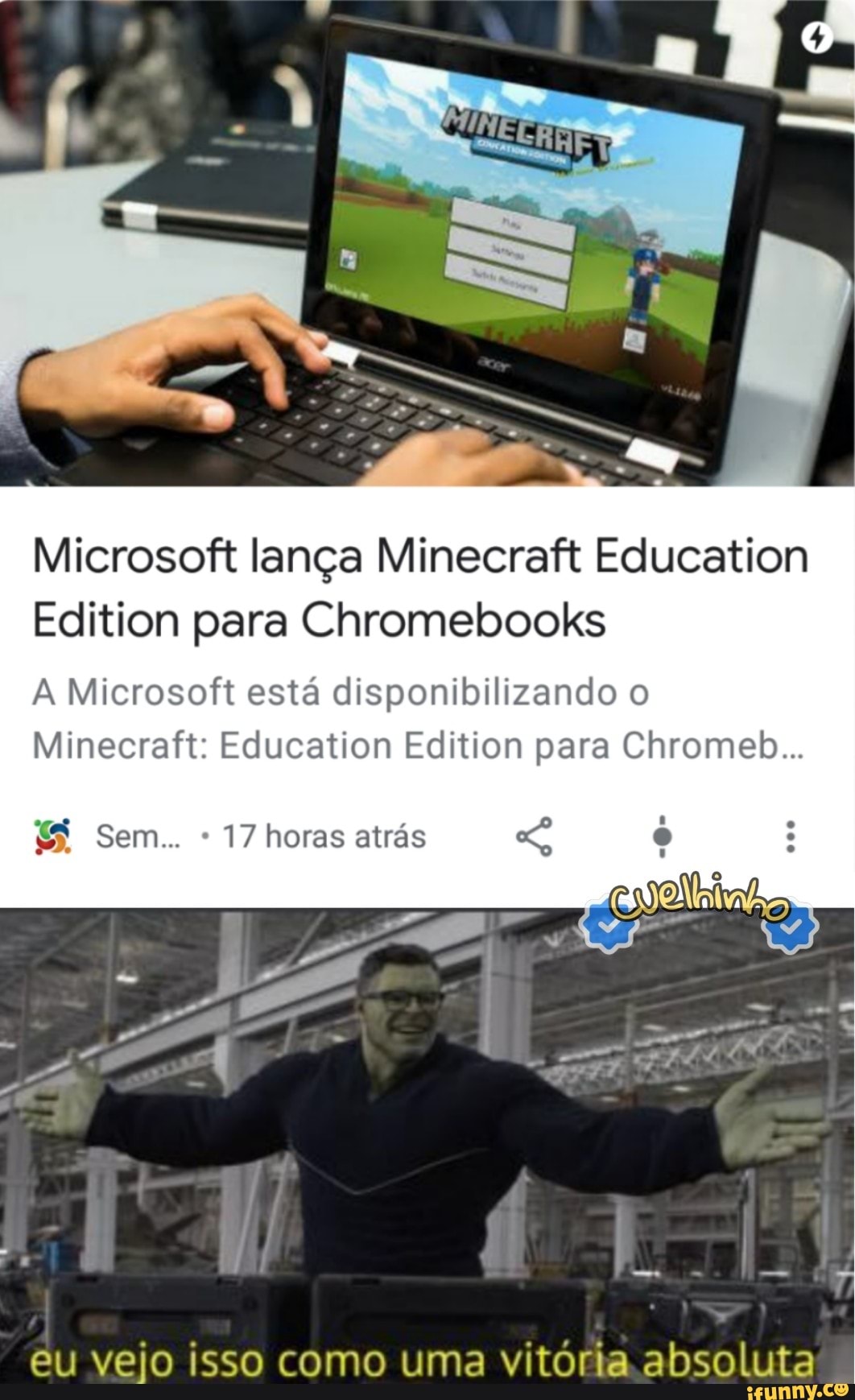 Minecraft on the school chrome book be like - iFunny Brazil